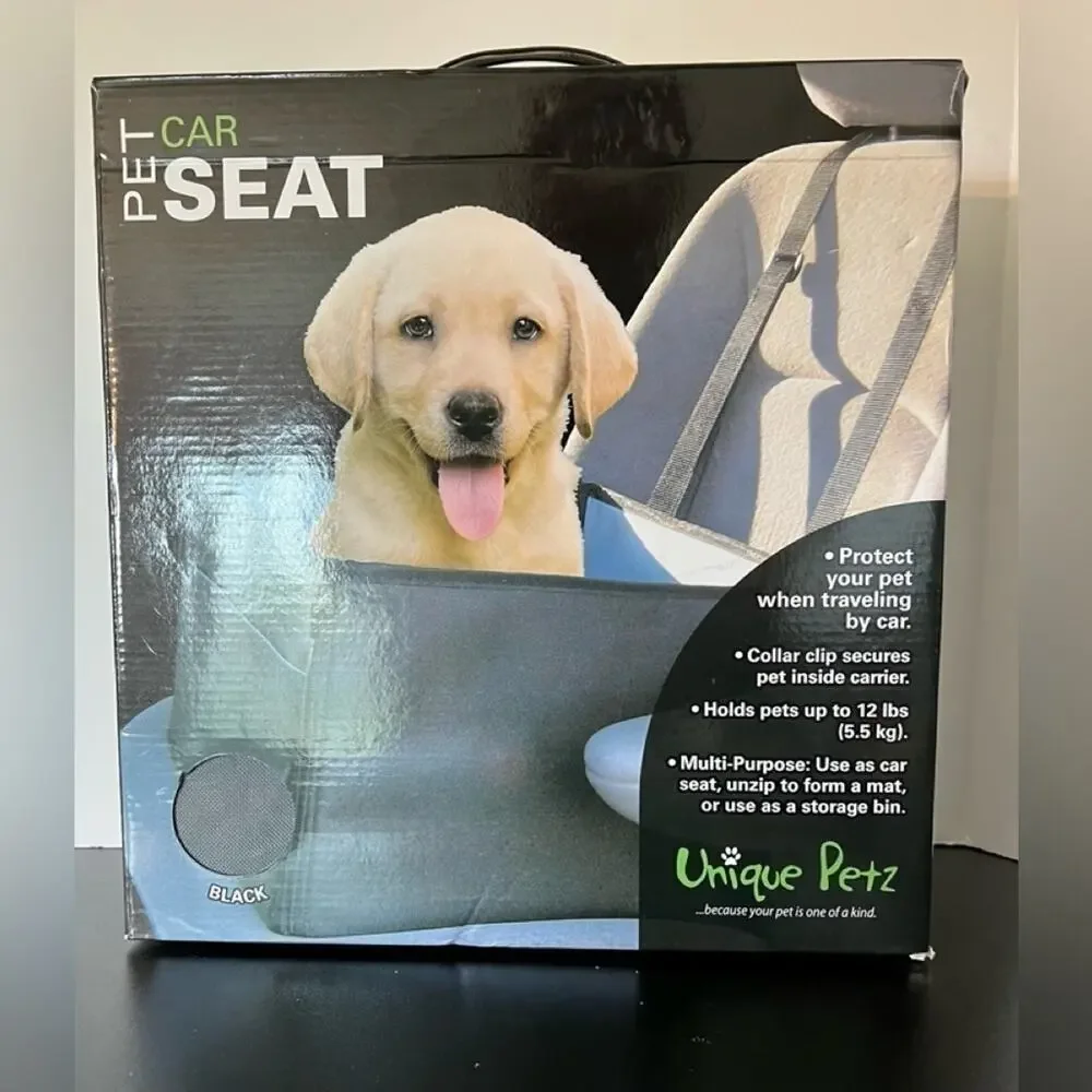 UNIQUE PETZ “PET CAR SEAT” NIB
